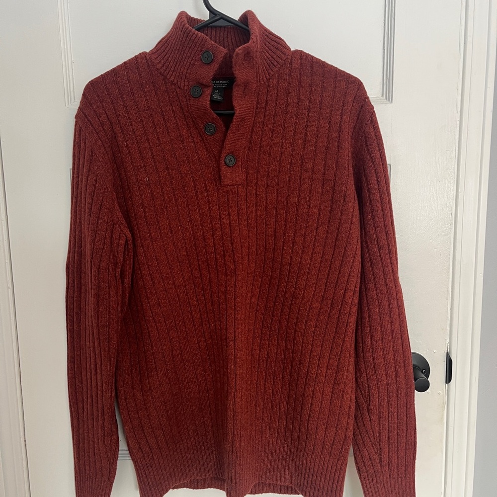 Banana Republic red wool sweater
